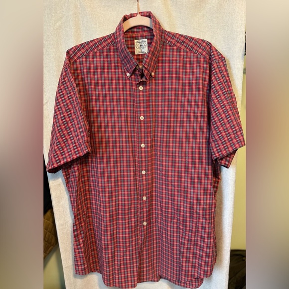 Brooks Brothers Red Vintage Short Sleeve Button Down Shirt - Picture 1 of 4